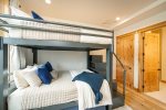 The bunk room is a fun space for the home`s younger guests.